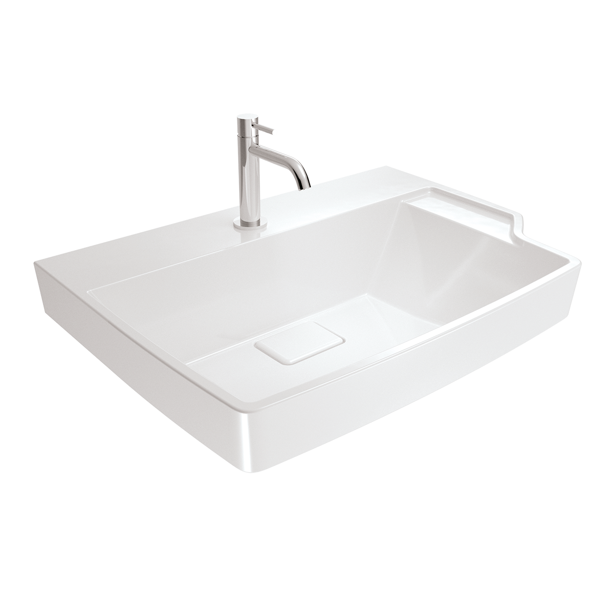 Over counter washbasin 650mm - White Ville